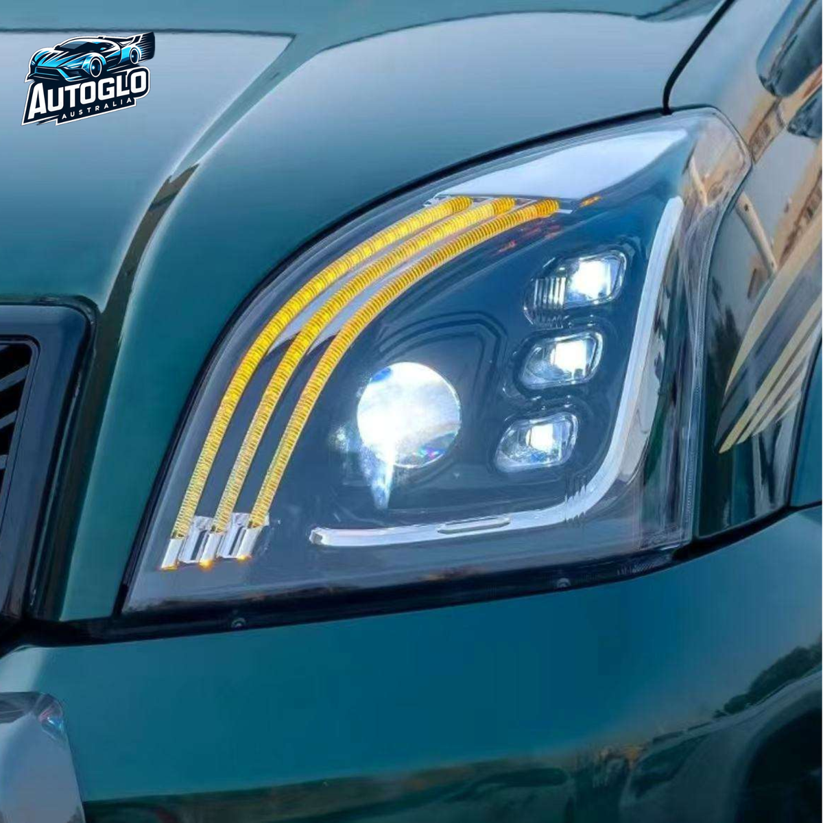 Autoglo Australia Toyota Prado FJ120 2003–2009 Facelift Front & Rear Body Kit