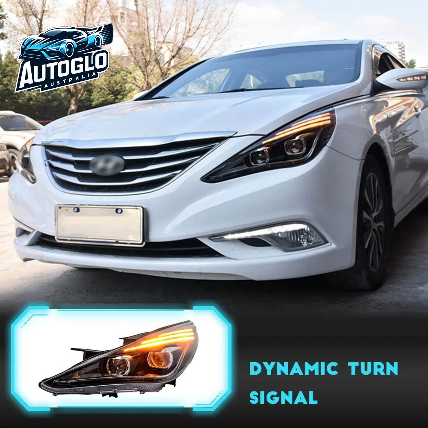 Autoglo Australia For Hyundai Sonata 8th 2011-2014 Head lights