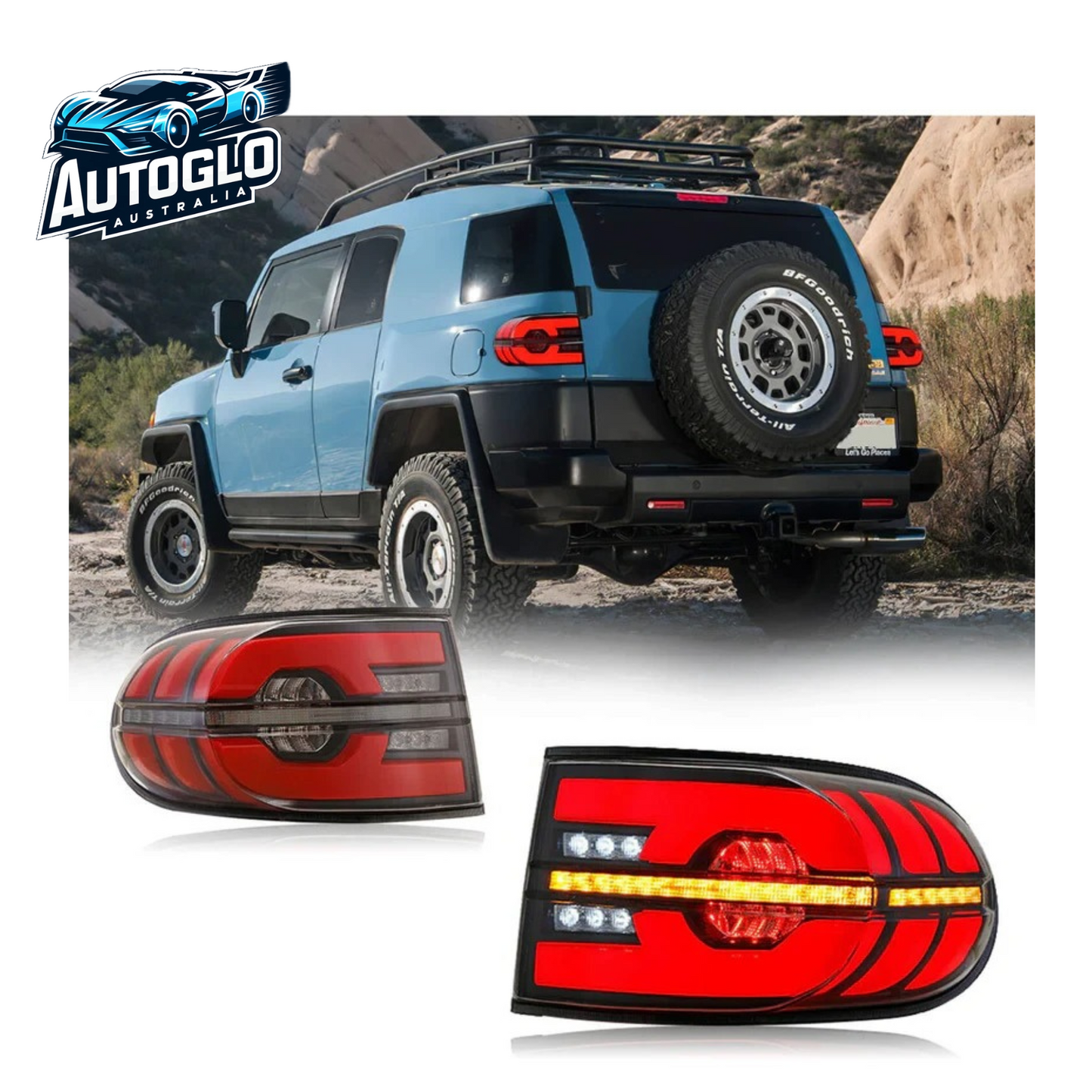 Autoglo Australia LED Tail Lights For Toyota FJ Cruiser 2007-2015