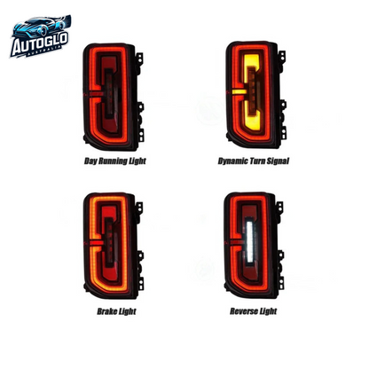 Autoglo Australia LED Tail Lights For Ford Bronco 6th Gen 2021-2024 Sequential Rear Lamps