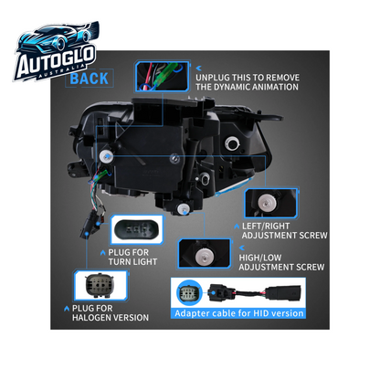 VLAND Projector Headlights For Chevrolet / Chevy Camaro LT SS RS ZL LS 2016-2018