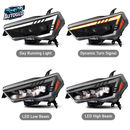 Autoglo Australia 4Runner LED Headlights For Toyota 2014–2023 SR5 TRD Off-Road Limited
