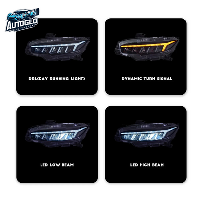 Autoglo Australia LED Headlights For Honda Civic 2016-2021
