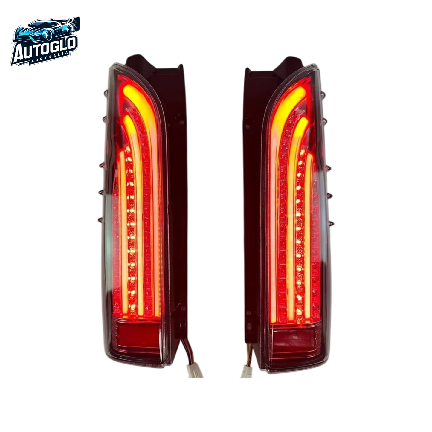 Autoglo Australia Toyota Hiace 2005–2018 LED Tail Lights Dynamic Turn Signal Assembly
