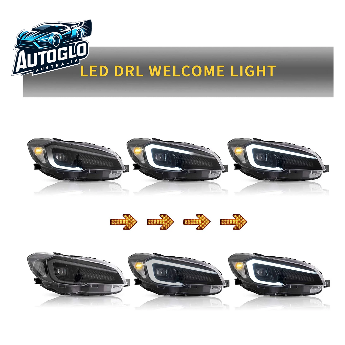 VLAND LED Headlights & Tail Lights For 2015 -2017 Subaru WRX Limited / STI all trim & 2015-2021 WRX Base / Premium
