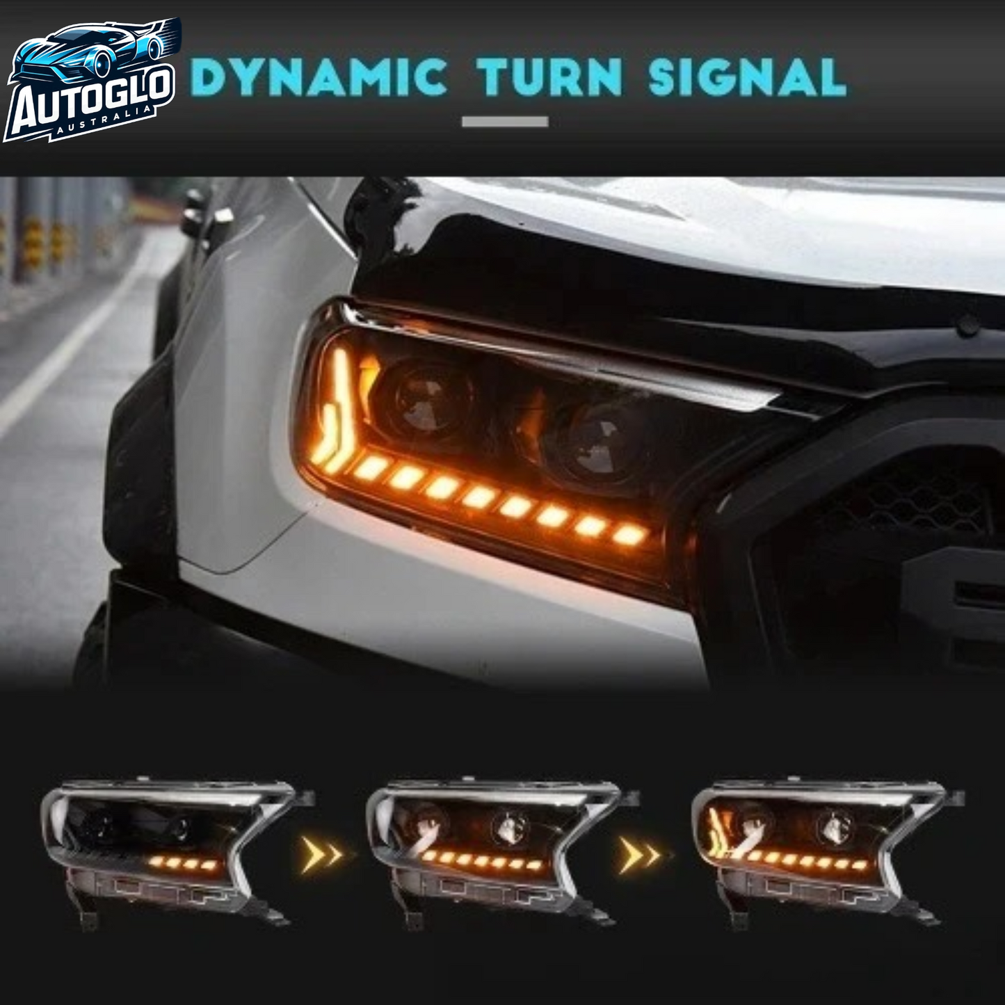 LED Headlights for Ford Ranger 2015-2020 v3