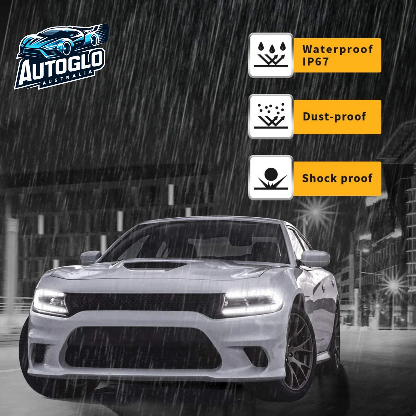 VLAND Dual Beam Projector Headlights For Dodge Charger 2015-2020