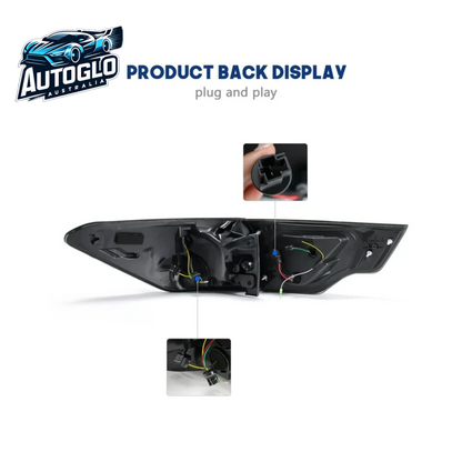 Autoglo Australia LED Taillights For Toyota Highlander 2014-2019 DRL Start UP Animation