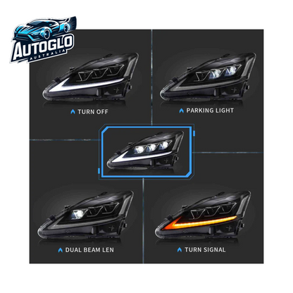 VLAND Full LED Headlights + Taillights For 2006-2013 Lexus IS 250 350 F