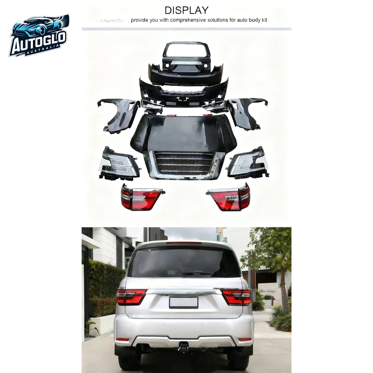Autoglo Australia Nissan Patrol Y61/Y62 2016–2020 Facelift Front + Rear Body Kit