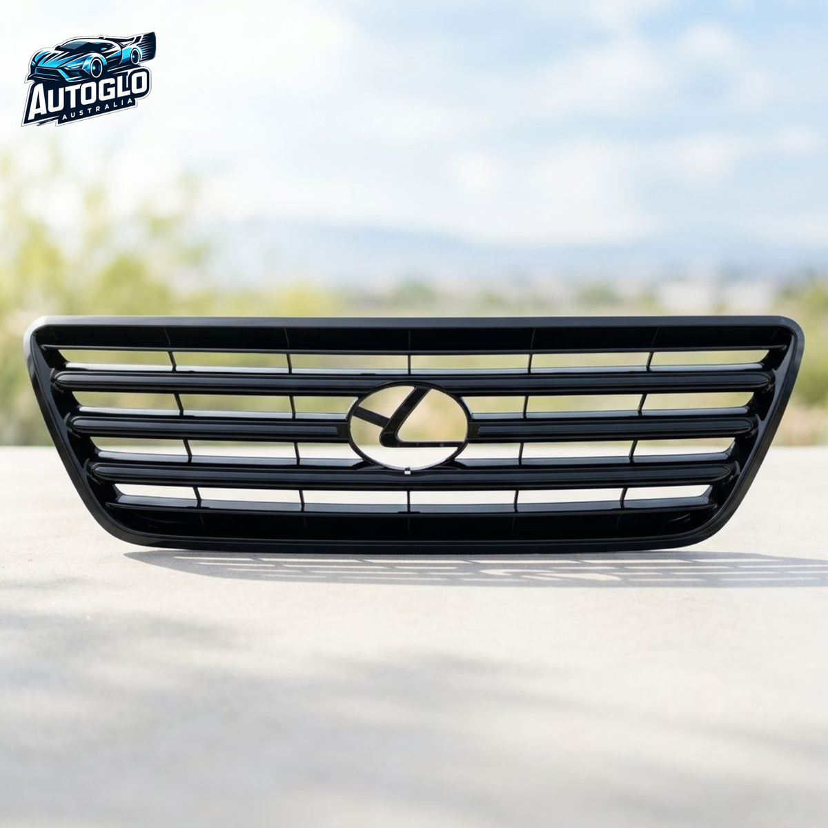 Autoglo Australia Lexus GX470 2003–2009 Glossy Black Front Bumper Grille