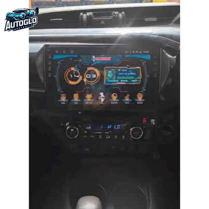Autoglo Australia 10.1" Android Carplay Stereo for Toyota Hilux 2015-18 BT GPS (2GB+32GB) +Rev.Cam