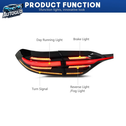 Autoglo Australia Taillights For Toyota US Corolla 2020-2024 DRL Start UP Animation