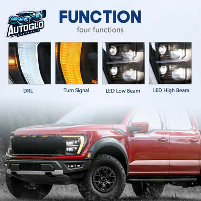 Autoglo Australia LED Headlights For 2021 - 2024 Ford F150