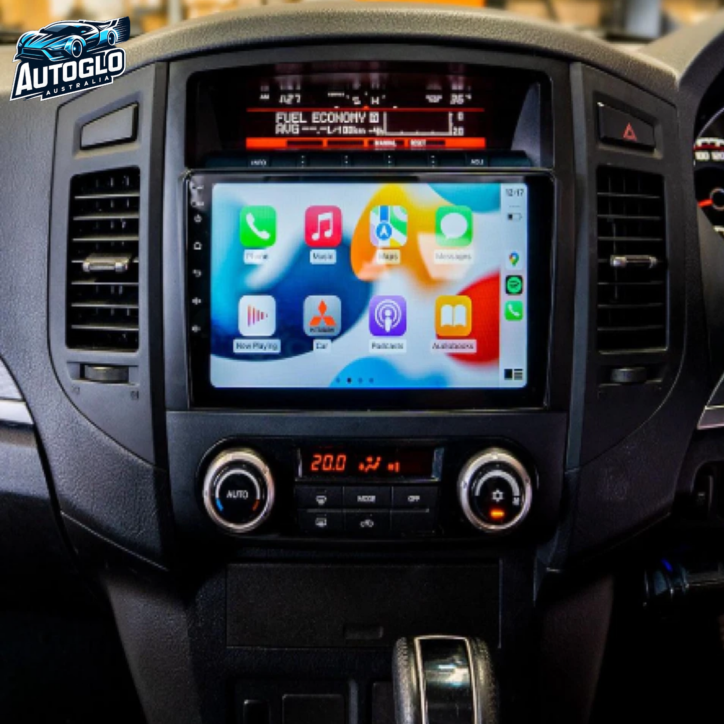 Autoglo Australia 9" (2G+32G) GPS BT WiFi CARPLAY ANDROID 13 Stereo For MITSUBISHI PAJERO(2006-15)