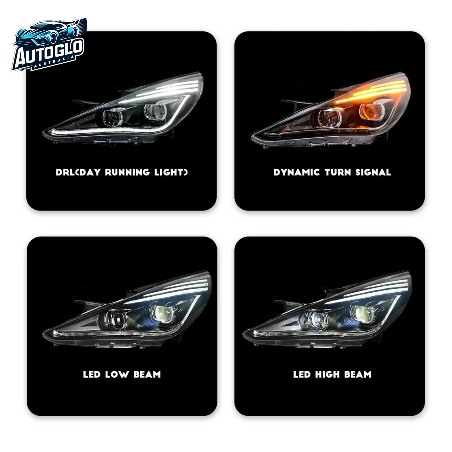Autoglo Australia For Hyundai Sonata 8th 2011-2014 Head lights