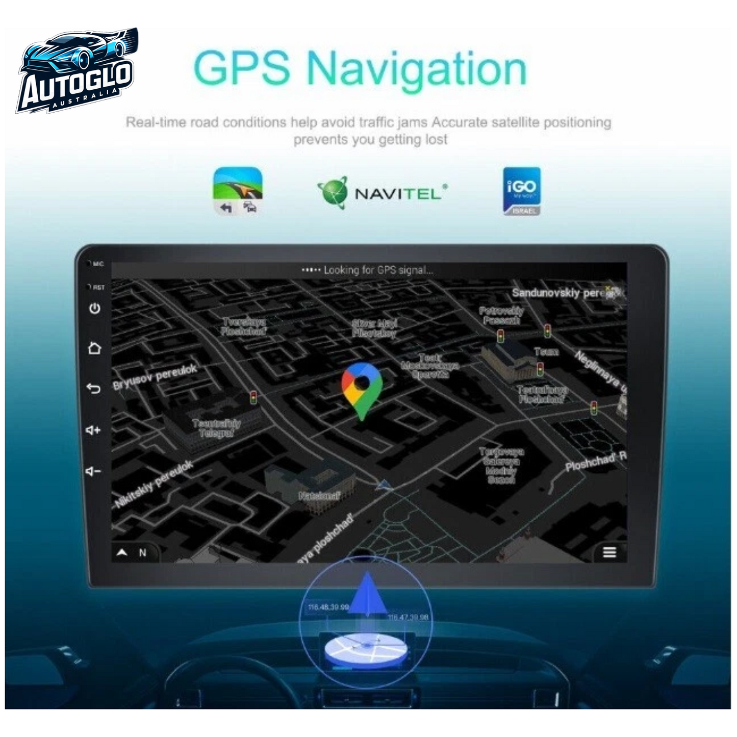 Autoglo Australia 10.1" Android Carplay BT GPS NAV Stereo for HONDA ACCORD 8th 2GB+32G (2008-13)