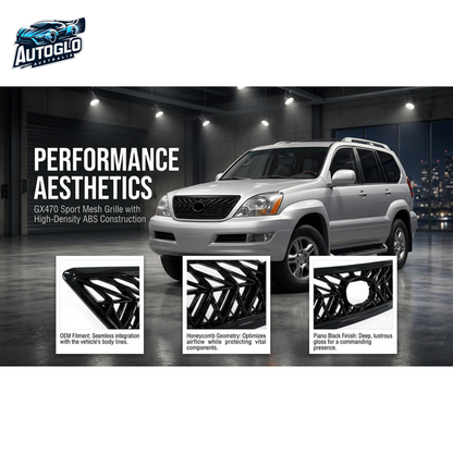 Autoglo Australia Lexus GX470 2003–2009 Gloss Black Front Grille