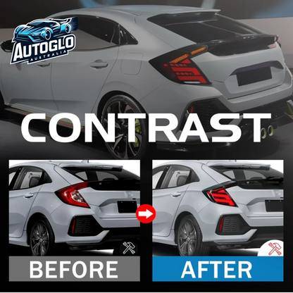 Autoglo Australia Taillights For Honda Civic Hatchback 2017-2020 hatchback Clear&Smoke