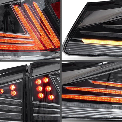 Close UP View of Lexus IS with LED Taillights