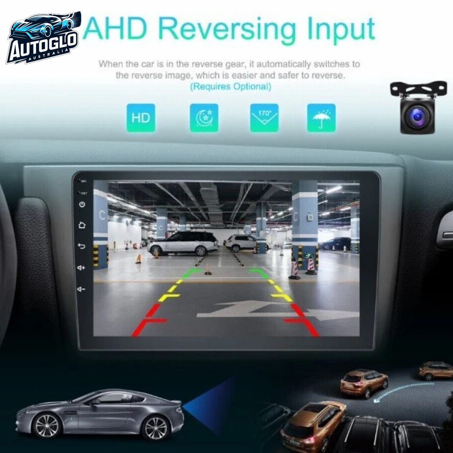Autoglo Australia 9" CarPlay Android For HYUNDAI ELANTRA (2007-10) GPS BT WiFi 2GB+32GB Android11
