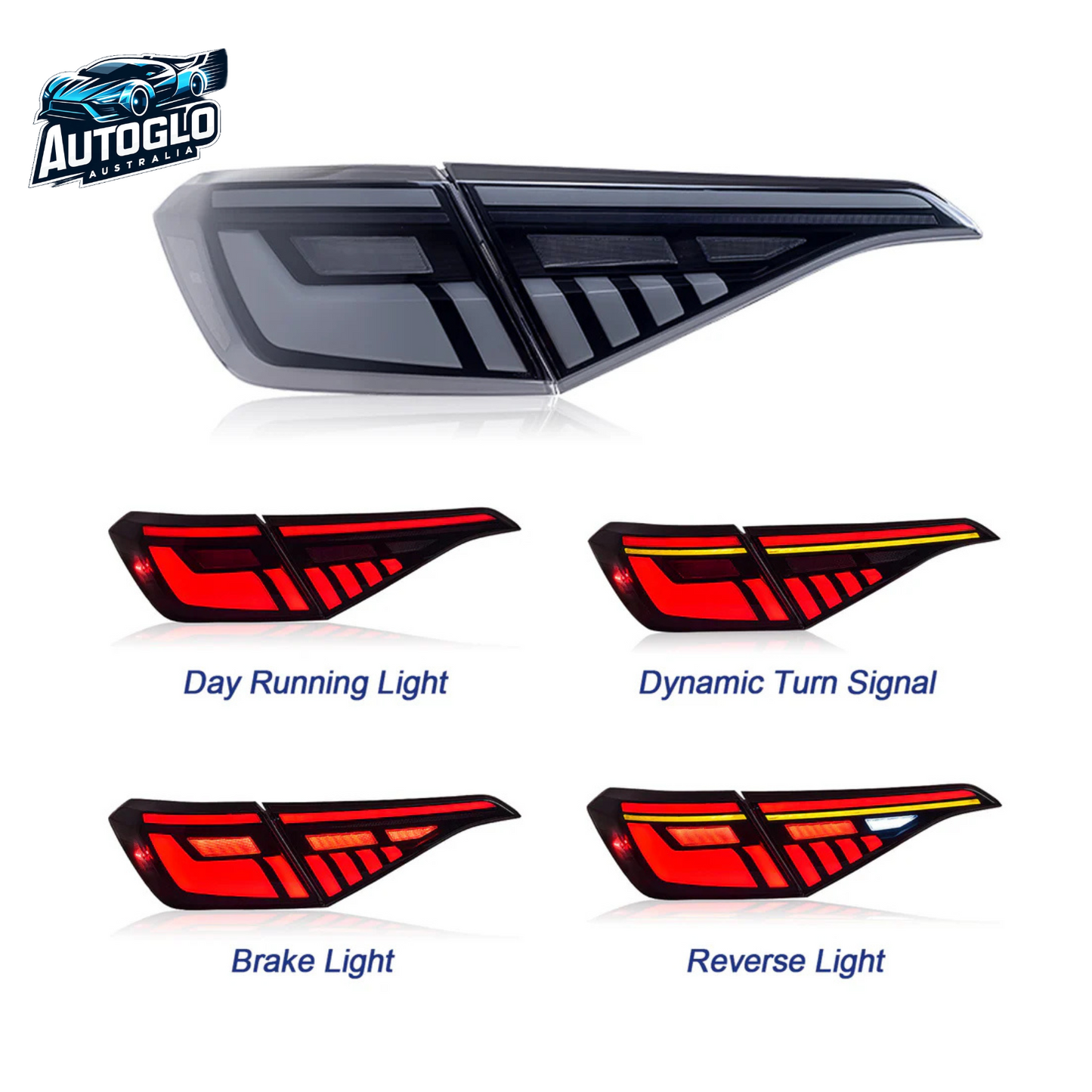Autoglo Australia LED Tail Lights 11th Gen Honda Civc 2022 2023 Sedan