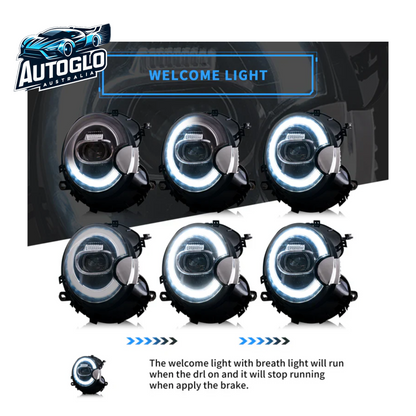 VLAND LED Headlights+Taillights For 2007-2013 Bmw Mini Cooper(Hatch) R56 R57 R58 R59