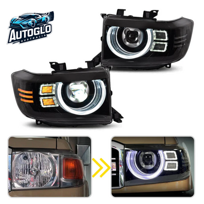 Autoglo Australia LED Headlights For Toyota Land cruiser 70 series LC70 LC71 LC76 LC79 1984-2023