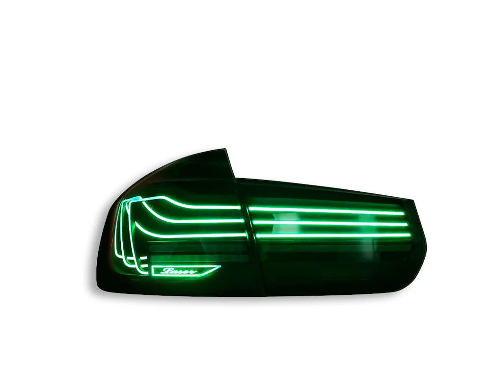 Autoglo Australia CSL-Style Laser Taillights for BMW 3-series 2013-2018 Car Led Rear Lamps RGB Smoked Red