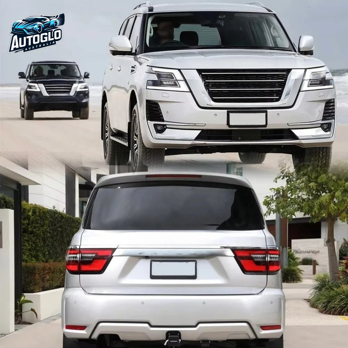 Autoglo Australia Nissan Patrol Y61/Y62 2016–2020 Facelift Front + Rear Body Kit
