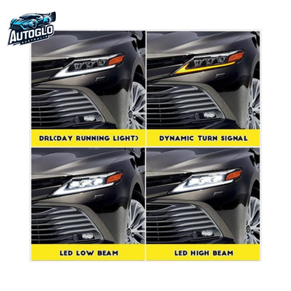 Autoglo Australia LED Headlights For Toyota Camry 2018-2021 Sedan