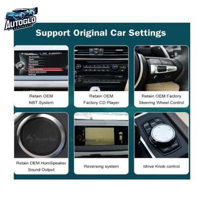 Autoglo Australia BMW E90 3 Series 12.3" XL FHD Carplay Android BT GPS 4G Auto Stereo +Idrive Free