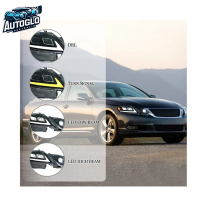 Autoglo Australia LED Headlights For Lexus Gs Gs300/350/430/460/450h 3th Gen 2006-2011