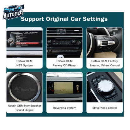 Autoglo Australia BMW X5 F15 X6 F16 12.3" XL FHD Carplay Android BT GPS 4G Auto Stereo (NBT)
