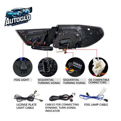 Autoglo Australia LED Taillights 09-12 For Toyota Mark X /Reiz