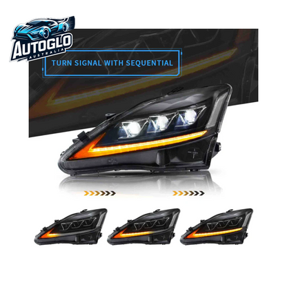 VLAND Full LED Headlights + Taillights For 2006-2013 Lexus IS 250 350 F