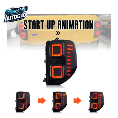 Autoglo Australia LED Tail Lights For Ford Bronco Sport 2021-2023 Sequential Rear Lamps