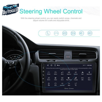 Autoglo Australia 10" Double DIN CarPlay Android Stereo TS GPS BT WiFi 4G+64G + Camera Mic - GIFTS