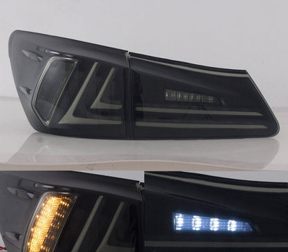 VLAND Full LED Headlights & Smoked Tail Lights For 2006-2012 LEXUS IS250 350 ISF