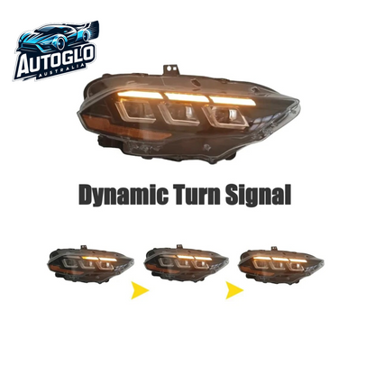 Autoglo Australia LED Headlights for 2018 - 2022 Ford Mustang with start-up Animation