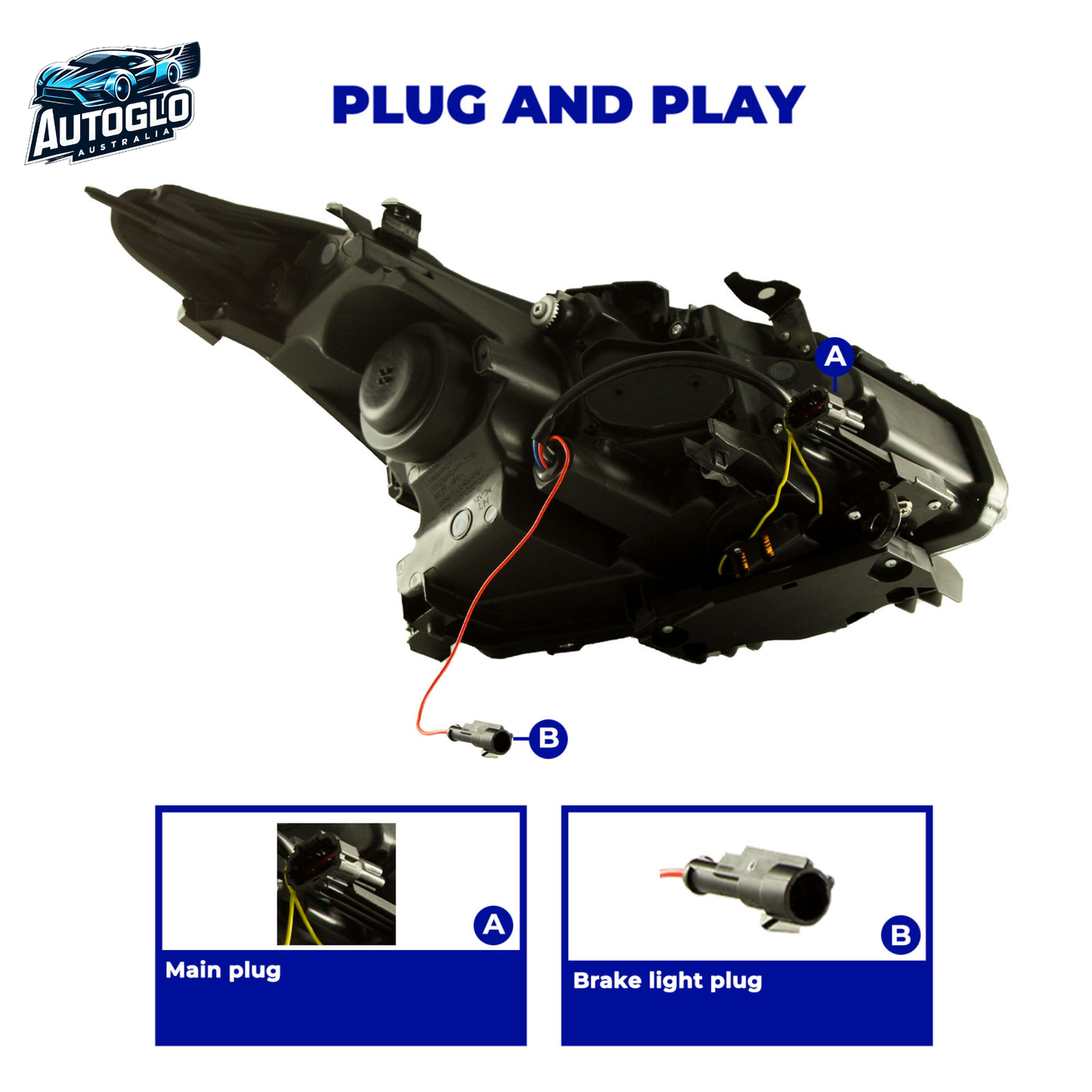 Autoglo Australia Headlight for Nissan Infiniti G37 (2009–2013)