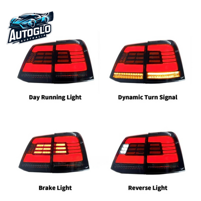 Autoglo Australia LED Tail Lamps For Toyota Land Cruiser 2008-2015