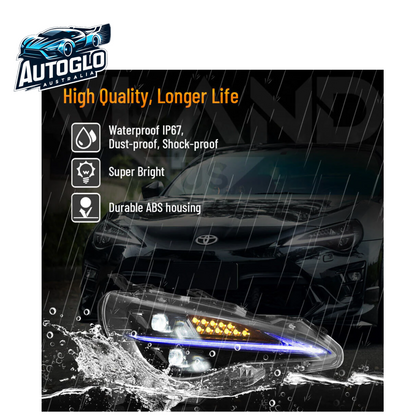 VLAND LED Headlights Blue DRL For 12-21 Toyota 86 Subaru BRZ Projector Headlamps