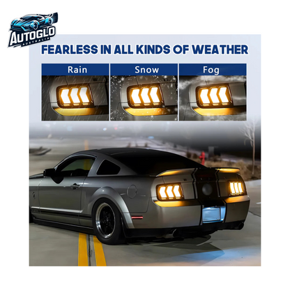 Autoglo Australia FULL LED Tail lights For Ford Mustang 2005-2009 Start UP Animation