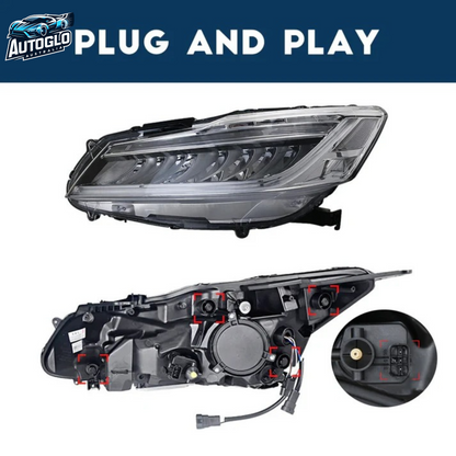 Autoglo Australia LED Headlights For 2013-2017 Honda Accord 9/9.5th