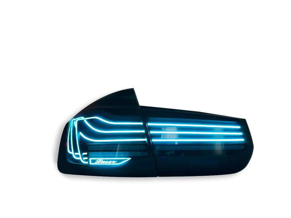 Autoglo Australia CSL-Style Laser Taillights for BMW 3-series 2013-2018 Car Led Rear Lamps RGB Smoked Red