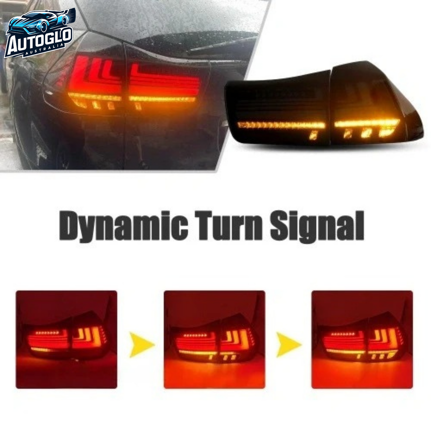 Autoglo Australia High quality Car Rear Back Lamps DRL RX330 RX350RX 400h 2003-2009 Start UP Animation LED Tail Lights For Lexus