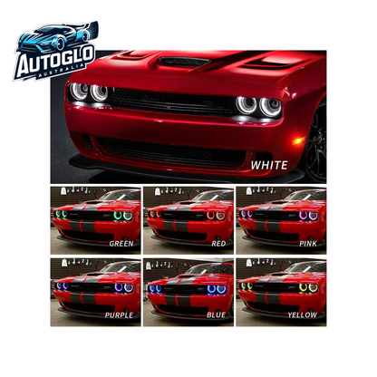 VLAND Dual Beam/RGB LED Headlights For Dodge Challenger 2015-2019