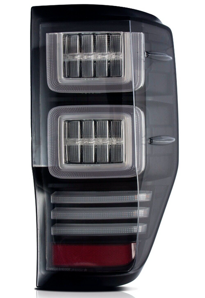VLAND Clear Lens LED Tail Lights For 2012-2021 Ford Ranger Raptor w/Sequential