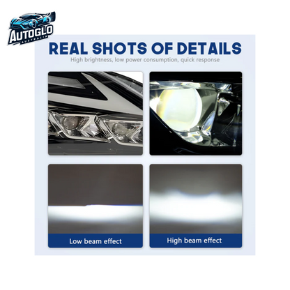 Autoglo Australia LED Headlights For Lexus RX330 RX350 RX400h 2003-2009 Start UP Animation High Quality Continuous Front lights